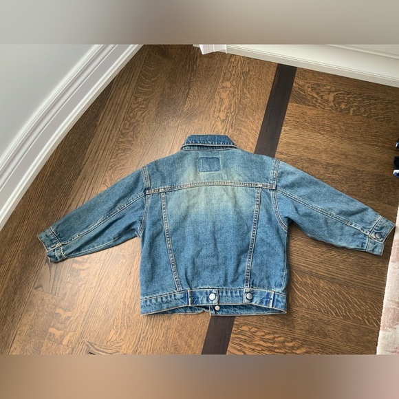 LEVI’S Trucker Denim Classic Snap Jacket Medium Wash Toddler Size 4T EUC - Picture 15 of 16